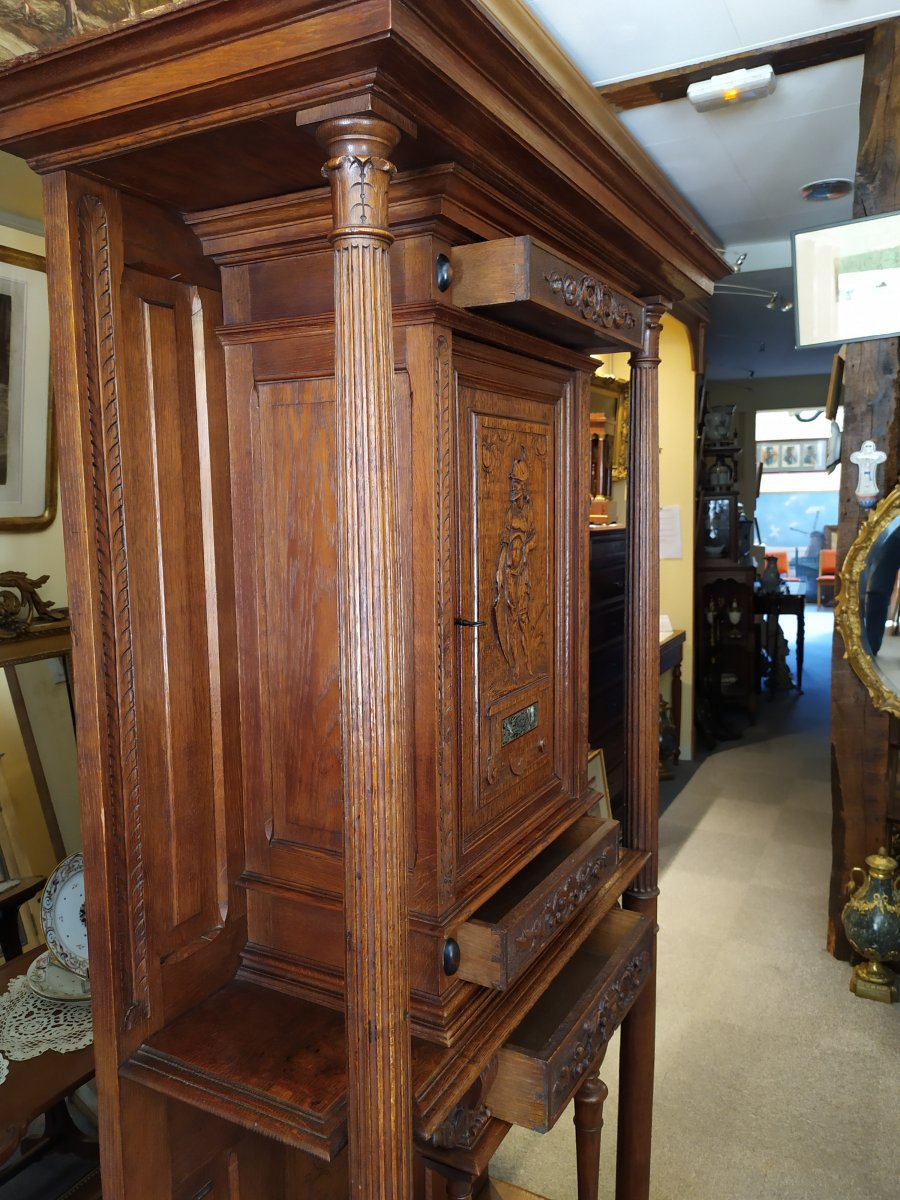 Renaissance Style Cabinet - 19th Century.-photo-1