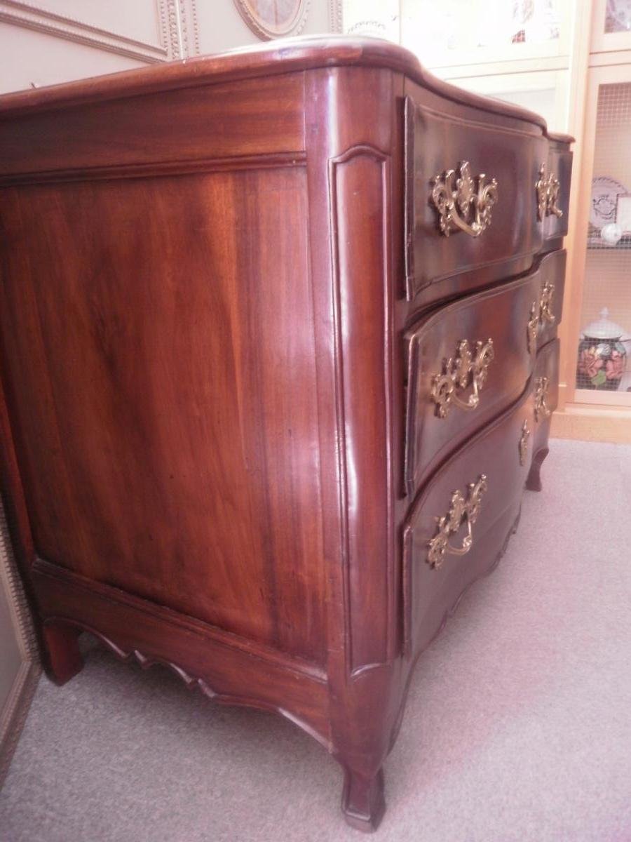 Nantaise Mahogany Commode - XVIIIth-photo-1