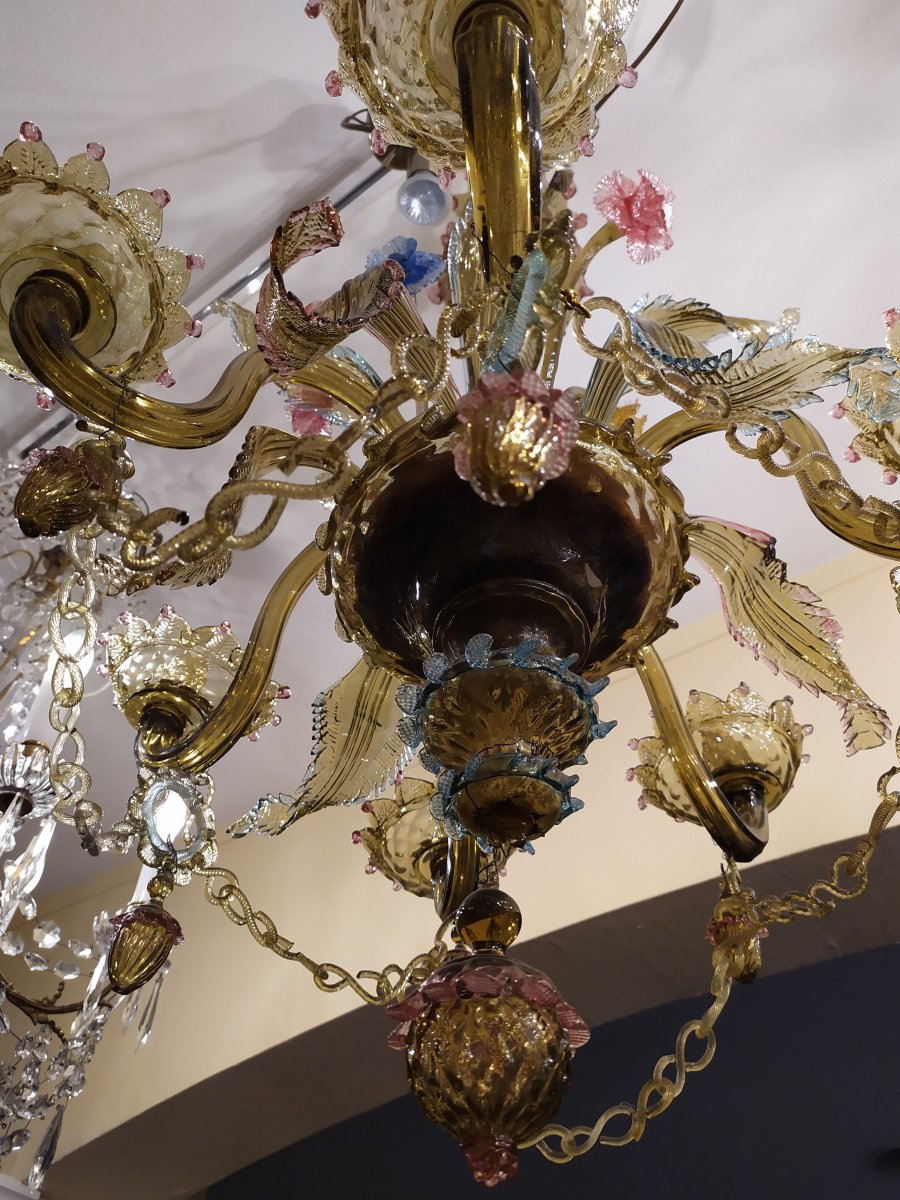 Venice Chandelier With 6 Branches - XXth-photo-3