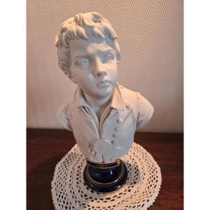 Sevres – Biscuit Porcelain Bust Of Joseph Agricol Viala – 19th Century.