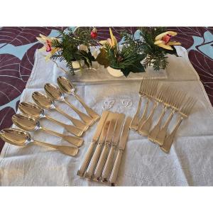 ARGENTERIE ART DECO – HENRY LAPPARAT – XXème siècle.