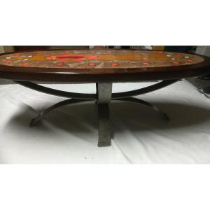 TABLE BASSE  EN CERAMIQUE « RAYNAUD » – ANNEES 60