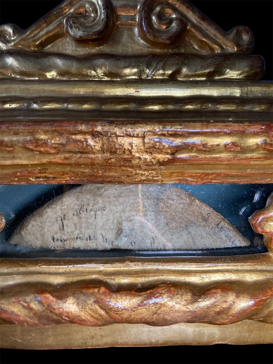 XVI Siècle - Venise - Coffret Reliquaire En Bois Richement Sculpté Et Doré-photo-5