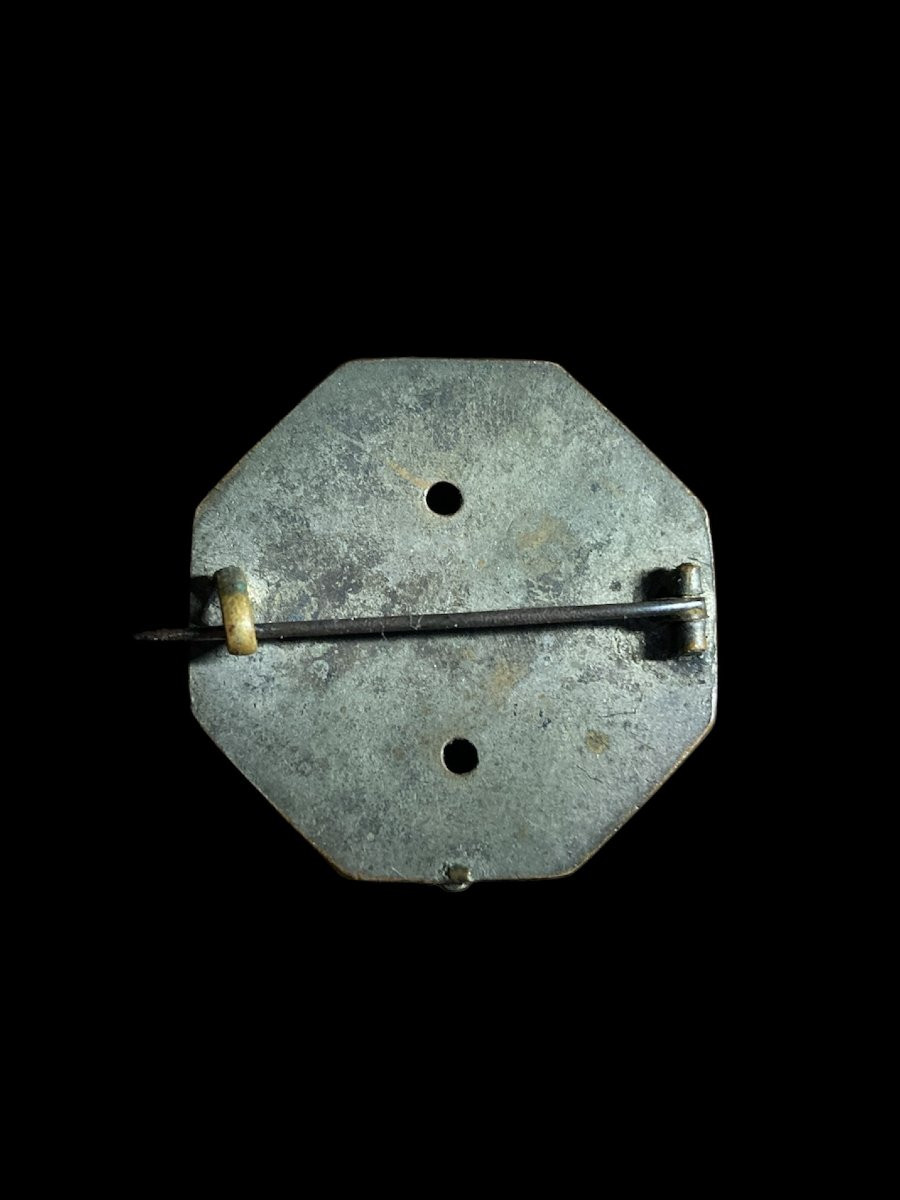 1480 ca. - France ou Italie - Broche en bronze avec Chérubin-photo-8