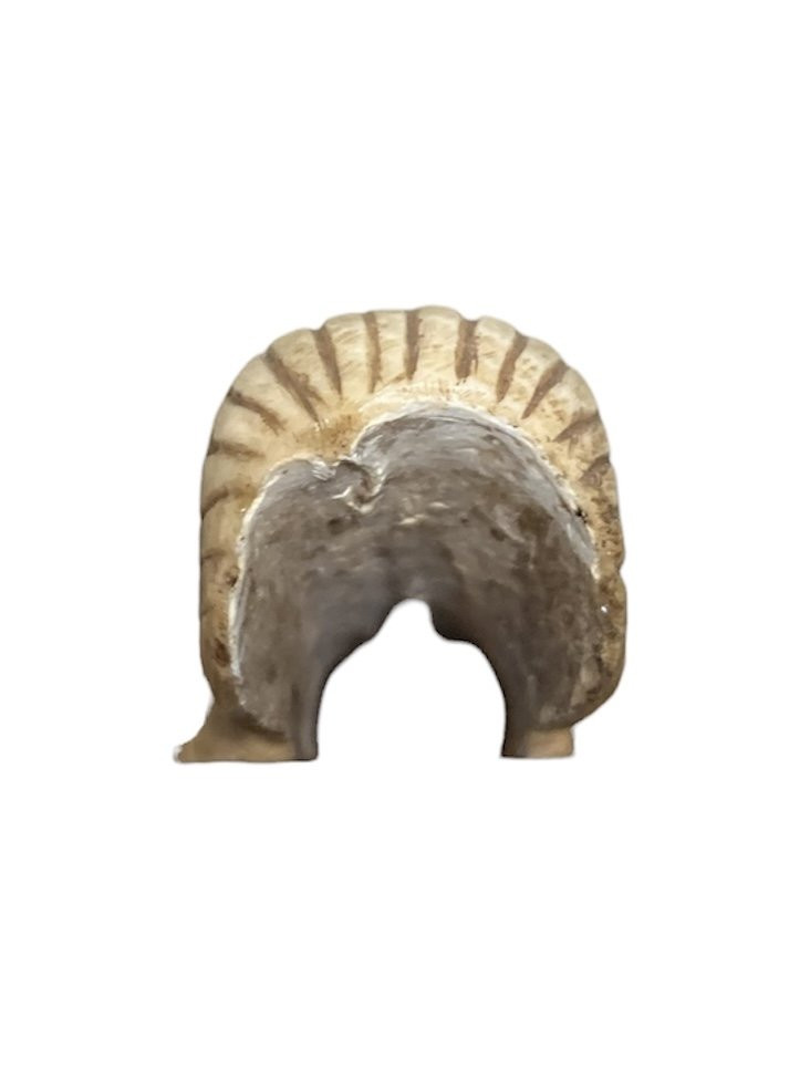 Poupée de chasse en os figurant un moine ou un apôtre - style roman-photo-8