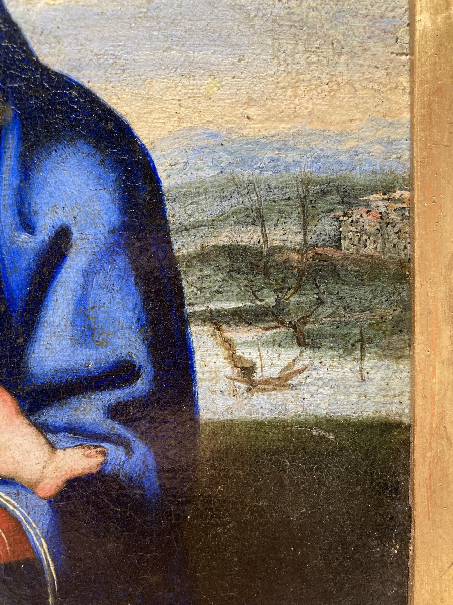 Lorenzo Costa (ferrara, 1460 - Mantua, 1535) - Workshop Of - Madonna Of The Book - 1520/1530-photo-2