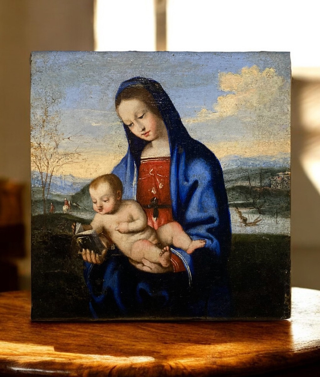 Lorenzo Costa (ferrara, 1460 - Mantua, 1535) - Workshop Of - Madonna Of The Book - 1520/1530