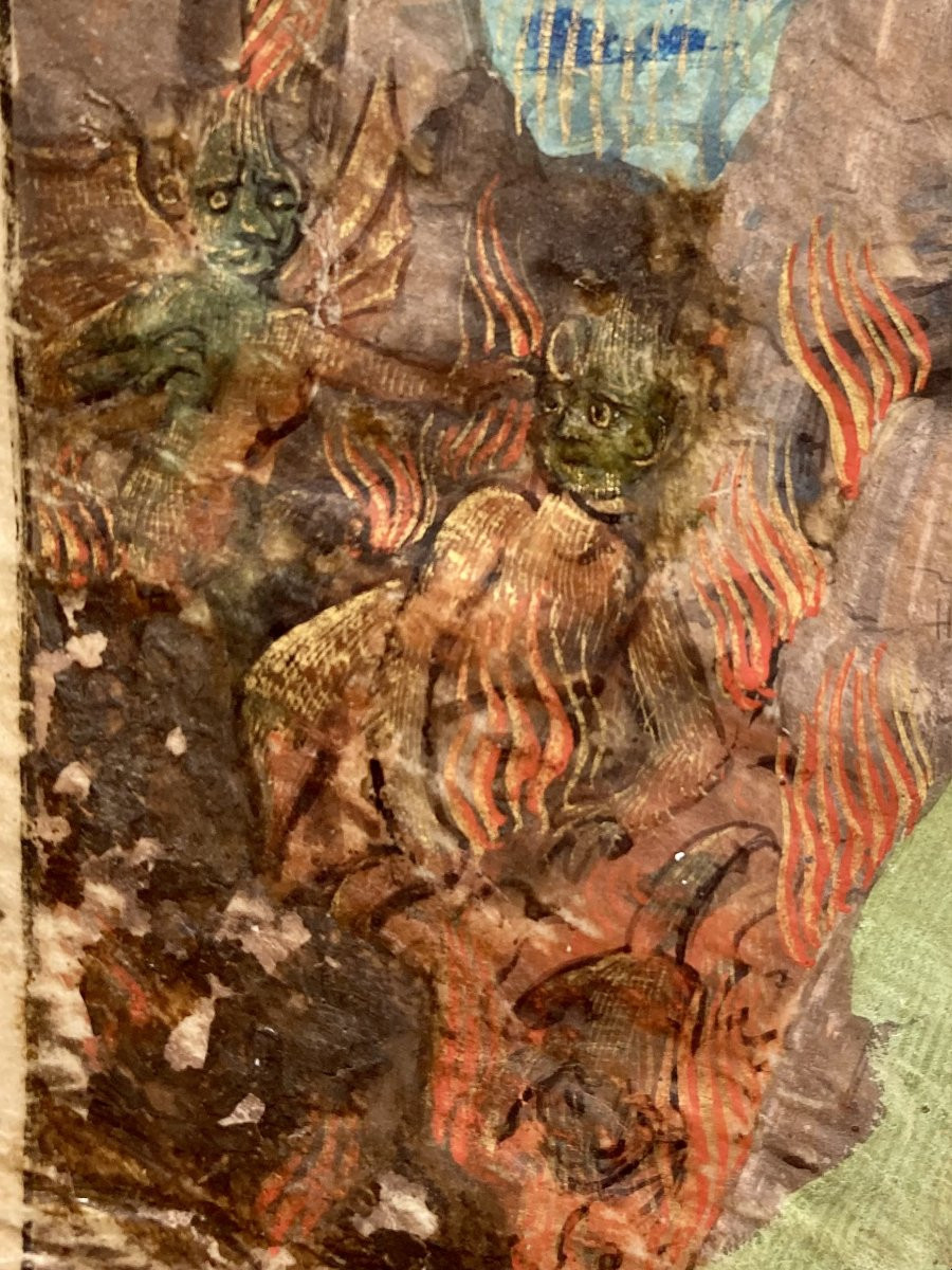 Miniature On Parchment - The Fall Of The Rebel Angels - School Of Tours - 1470-1480-photo-3