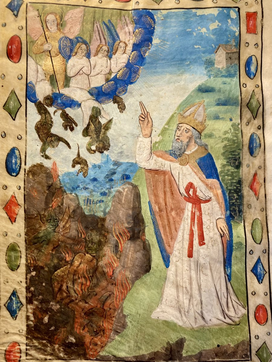 Miniature On Parchment - The Fall Of The Rebel Angels - School Of Tours - 1470-1480-photo-3