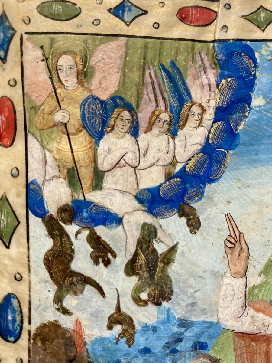 Miniature On Parchment - The Fall Of The Rebel Angels - School Of Tours - 1470-1480-photo-4