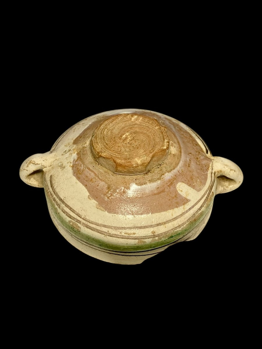 Viterbo - Mid-14th Century - Polychrome Majolica Bowl With A Zoomorphic Figure-photo-4