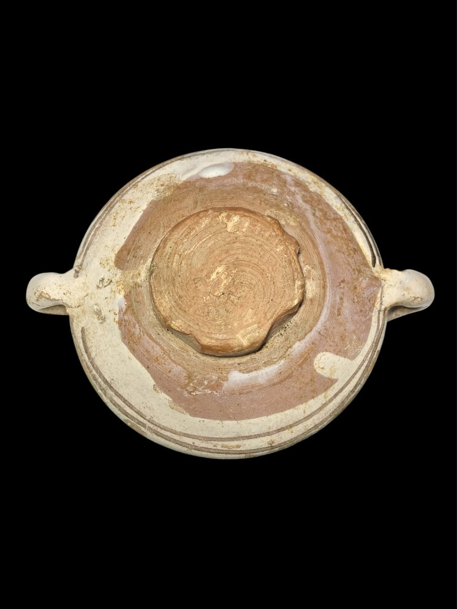 Viterbo - Mid-14th Century - Polychrome Majolica Bowl With A Zoomorphic Figure-photo-5
