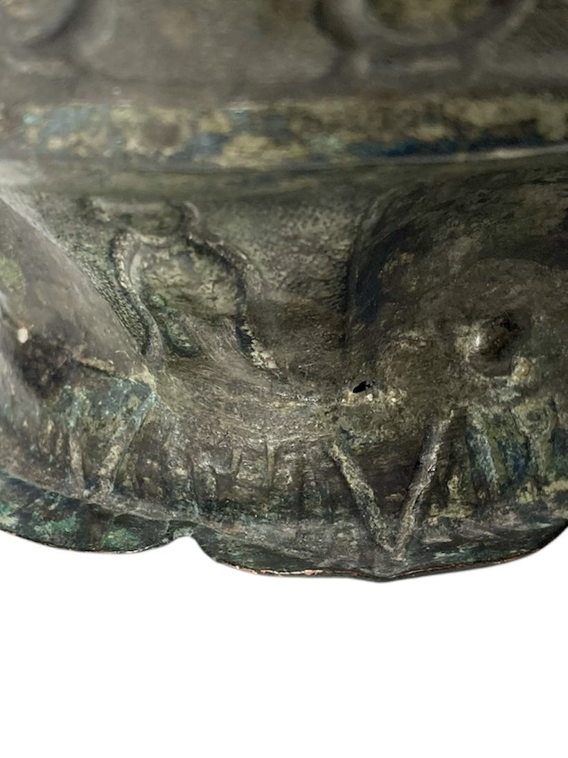 Norman Sicily - Mid-12th Century - Architectural Bronze-sheet Situla (allegory Of The Church)-photo-1