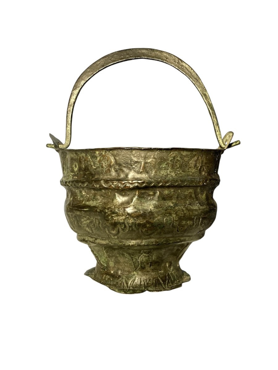 Norman Sicily - Mid-12th Century - Architectural Bronze-sheet Situla (allegory Of The Church)-photo-3