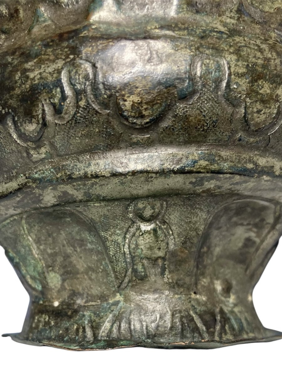 Norman Sicily - Mid-12th Century - Architectural Bronze-sheet Situla (allegory Of The Church)-photo-6