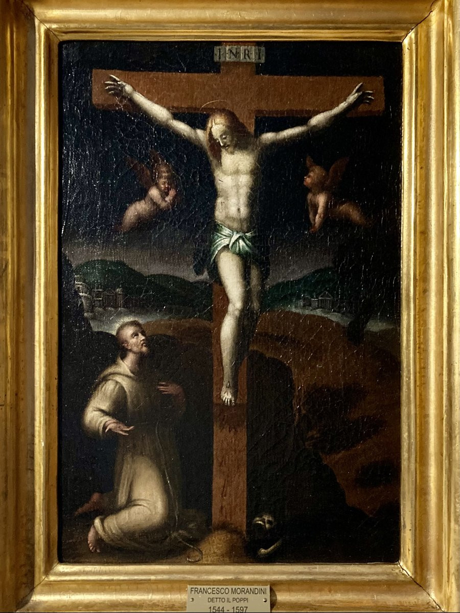 Francesco Morandini detto Il Poppi (Poppi 1544 - 1597 Florence) - Scène de la Crucifixion -photo-4