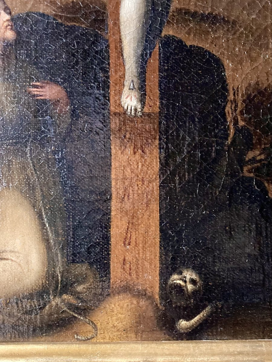 Francesco Morandini detto Il Poppi (Poppi 1544 - 1597 Florence) - Scène de la Crucifixion -photo-4