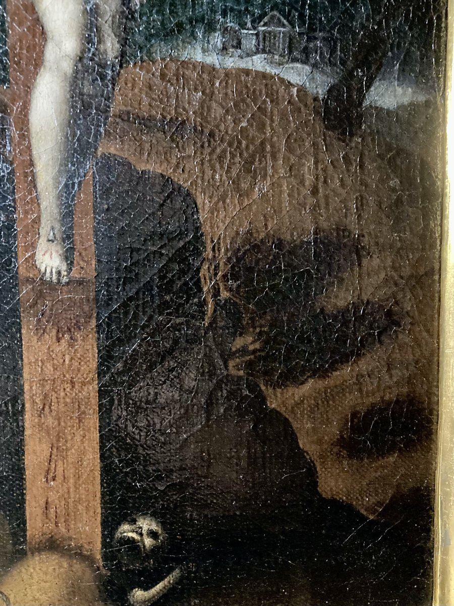 Francesco Morandini detto Il Poppi (Poppi 1544 - 1597 Florence) - Scène de la Crucifixion -photo-5