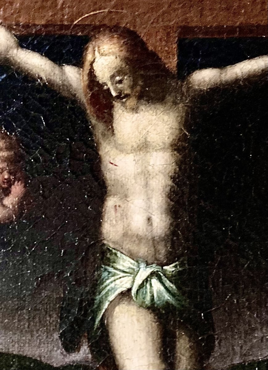 Francesco Morandini detto Il Poppi (Poppi 1544 - 1597 Florence) - Scène de la Crucifixion -photo-8