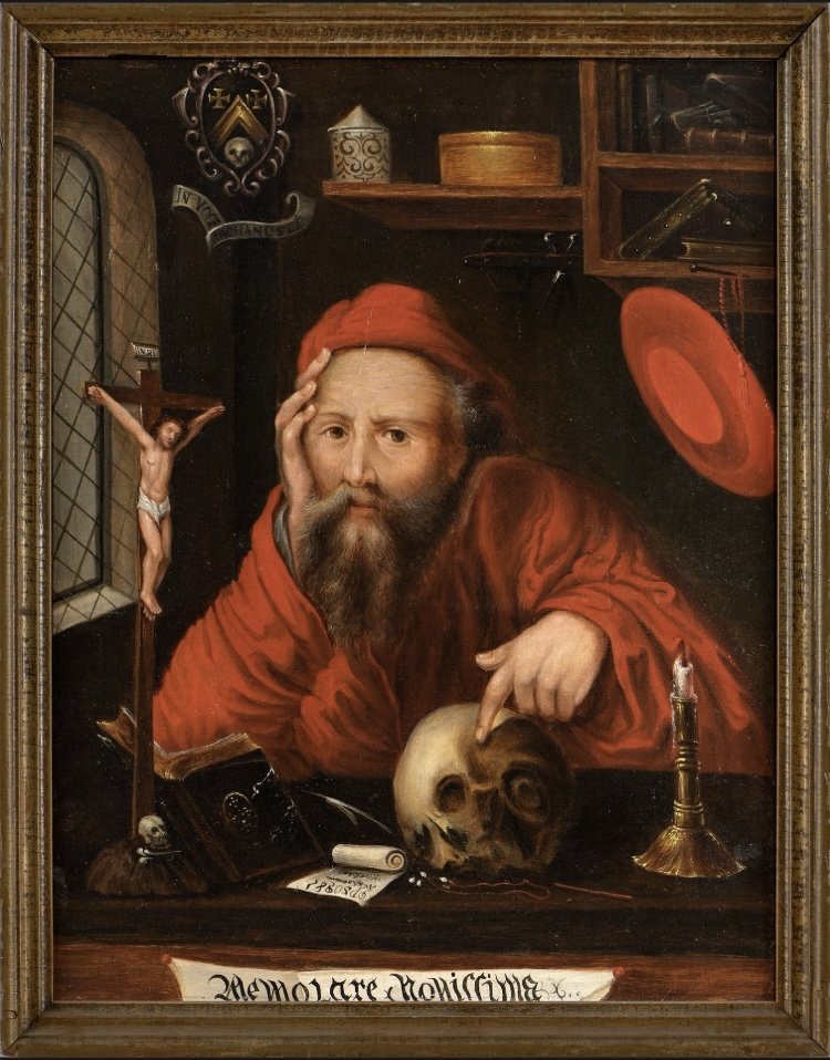 1897 - Oil On Canvas - Saint Jerome In His Study
