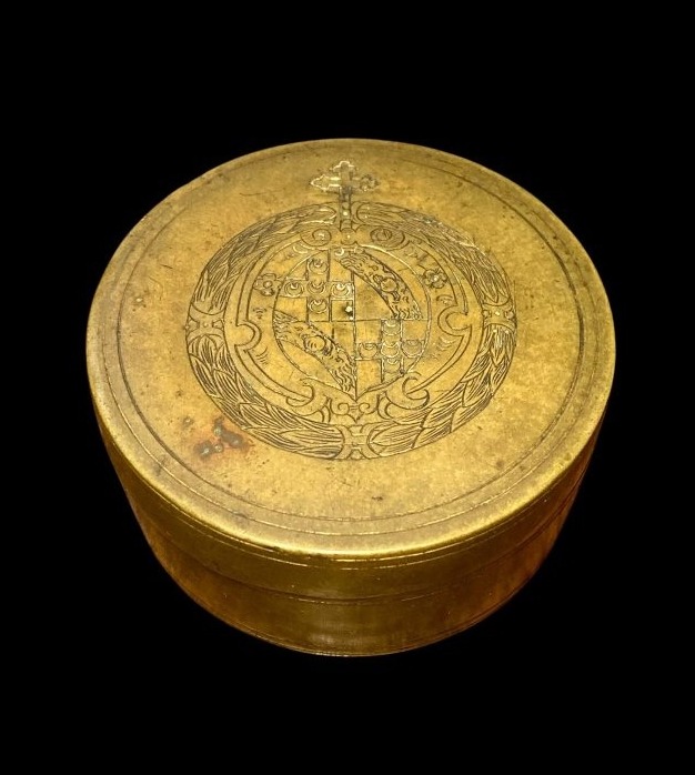Francesco Bandini Piccolomini (Archevêque de Sienne 1538-1588) - Ciboire en bronze fondu