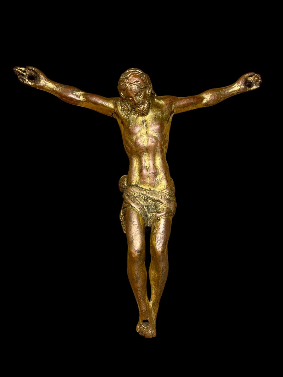 Florence - Troisième quart du XVIe siècle - Christ en bronze doré-photo-4