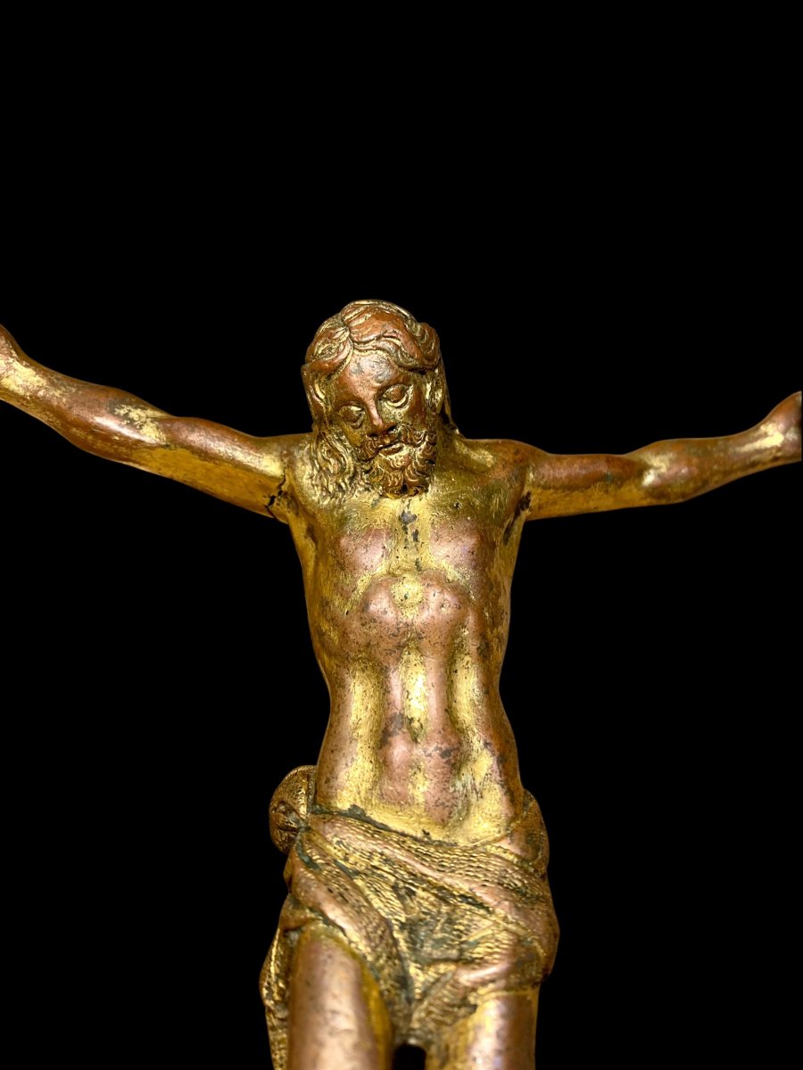 Florence - Troisième quart du XVIe siècle - Christ en bronze doré-photo-5