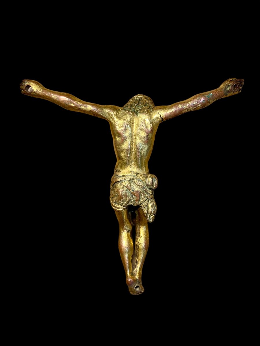 Florence - Troisième quart du XVIe siècle - Christ en bronze doré-photo-6