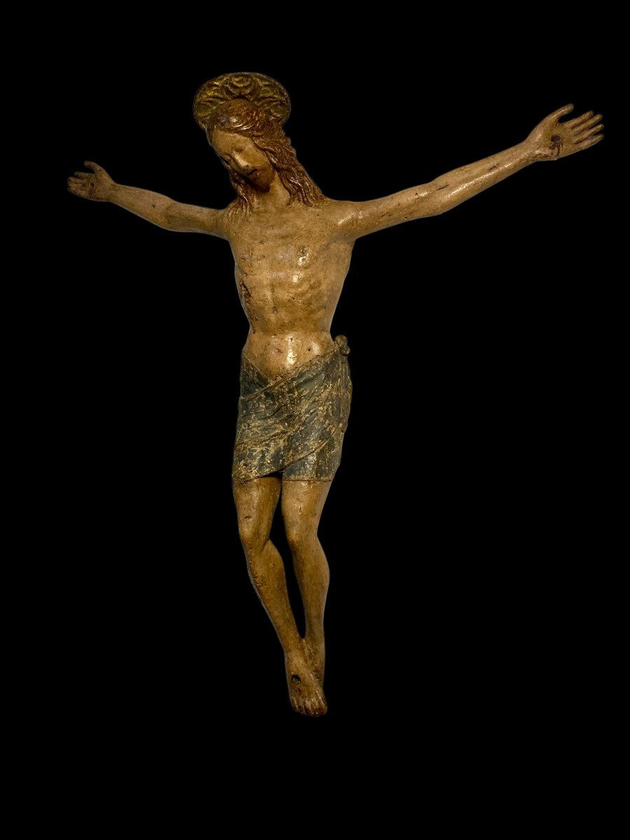 Atelier de Benedetto da Maiano - 1480/1490 - Crucifix en bois polychrome et toile enduite -photo-3