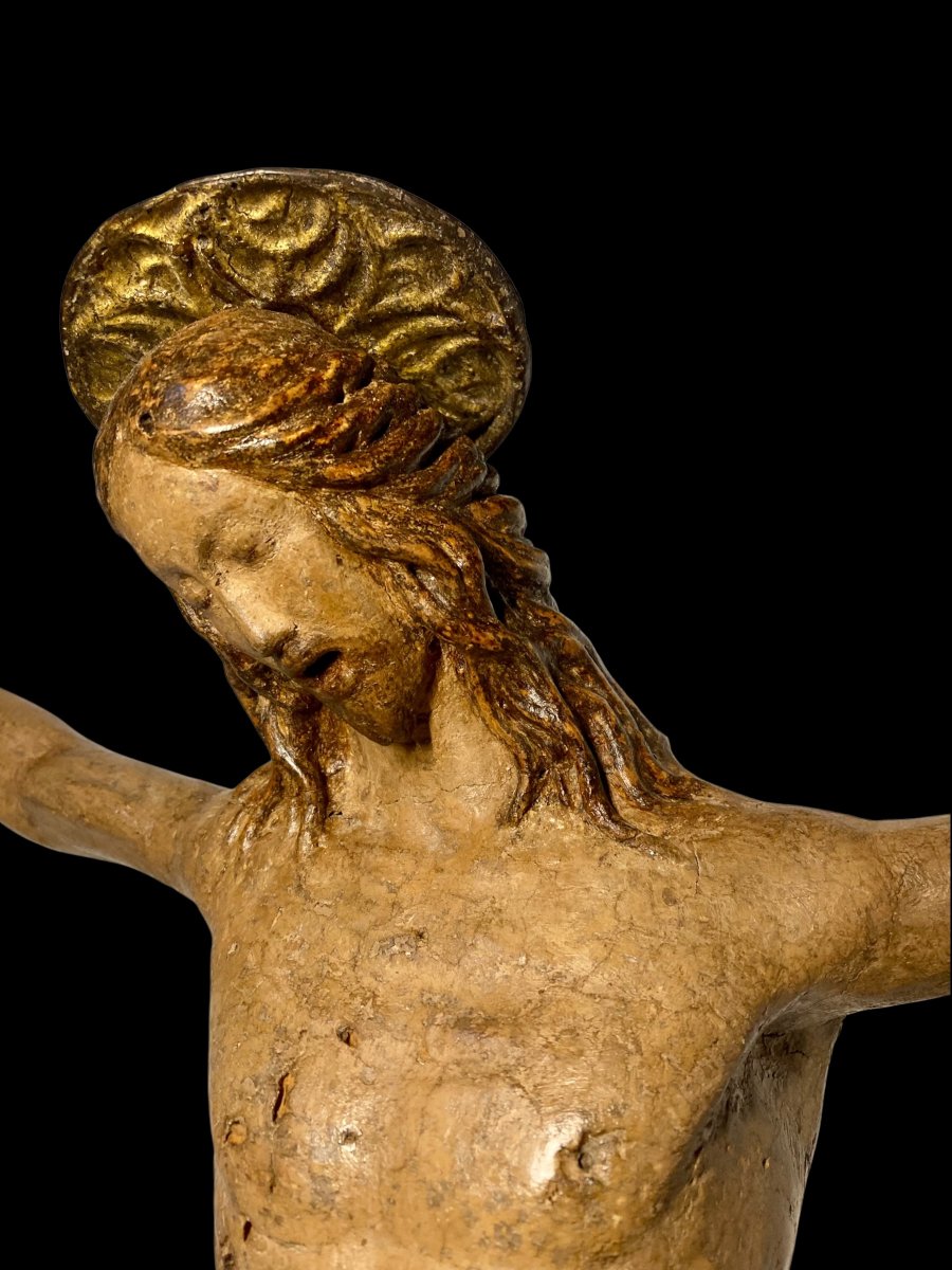 Atelier de Benedetto da Maiano - 1480/1490 - Crucifix en bois polychrome et toile enduite -photo-5