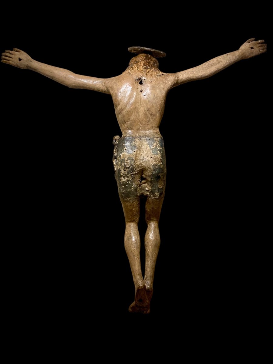 Atelier de Benedetto da Maiano - 1480/1490 - Crucifix en bois polychrome et toile enduite -photo-8