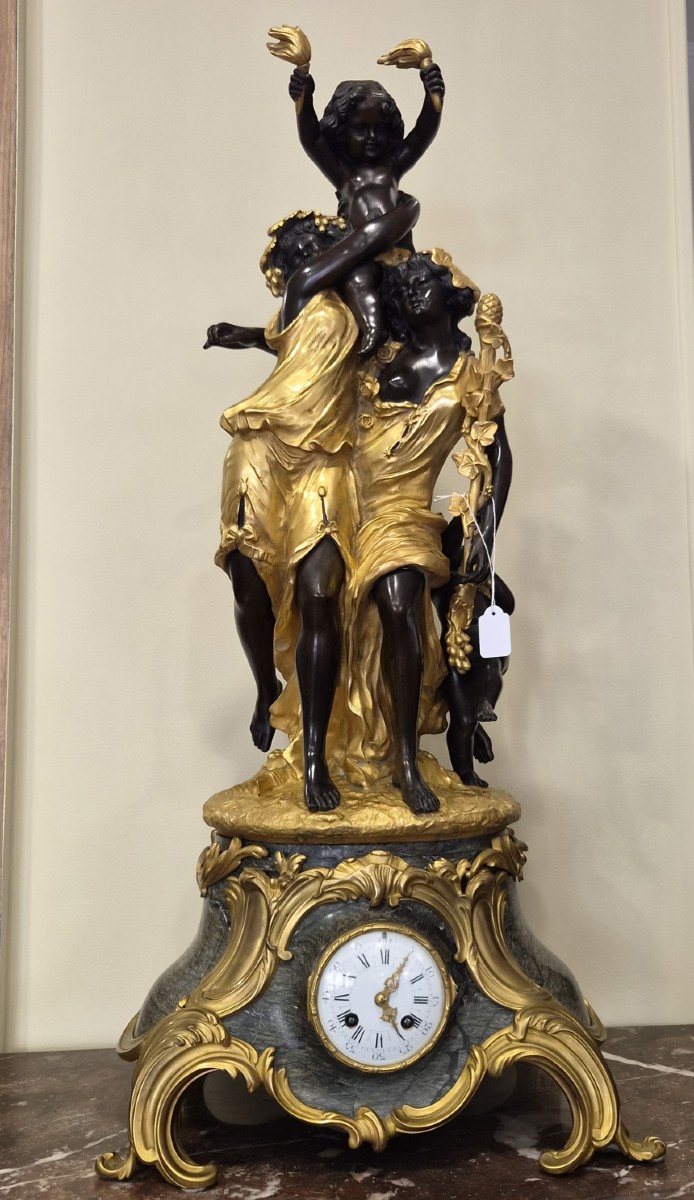Pendule sur pivot en bronze