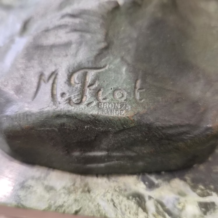 Bronze Signed Maximilien Fiot (1886-1953)-photo-3