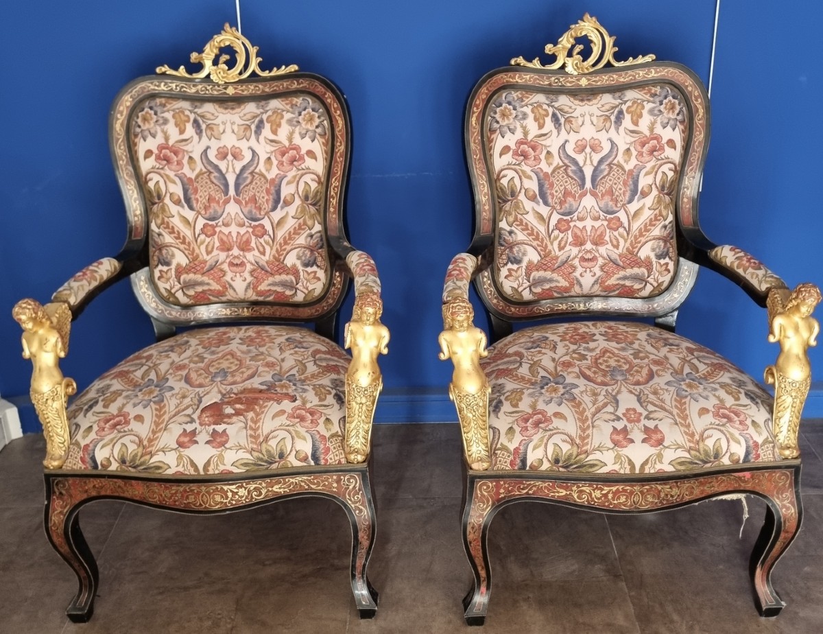 FAUTEUILS STYLE NAPOLEON III