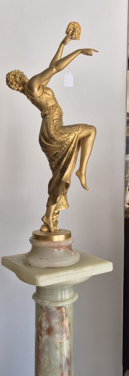 Danseuse au masque (Joseph Emmanuel  Cormier 1869-1950 )-photo-2