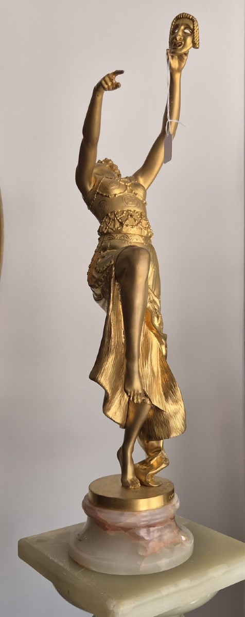 Danseuse au masque (Joseph Emmanuel  Cormier 1869-1950 )-photo-3