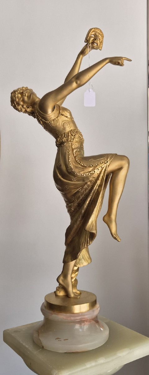 Danseuse au masque (Joseph Emmanuel  Cormier 1869-1950 )