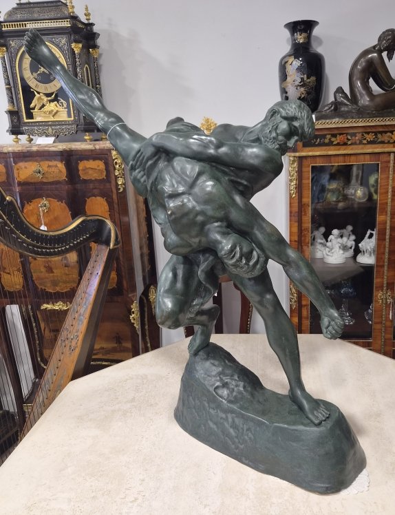 Grand bronze les lutteurs   ( JEF LAMBEAUX 1852-1908)