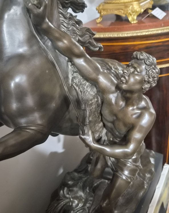 Grand bronze Chevaux de Marly de Guillaume COUSTOU-photo-1