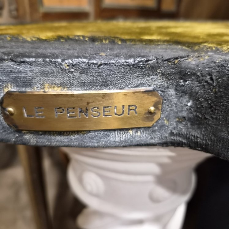 Grand bronze le penseur (H FUGERE )-photo-2