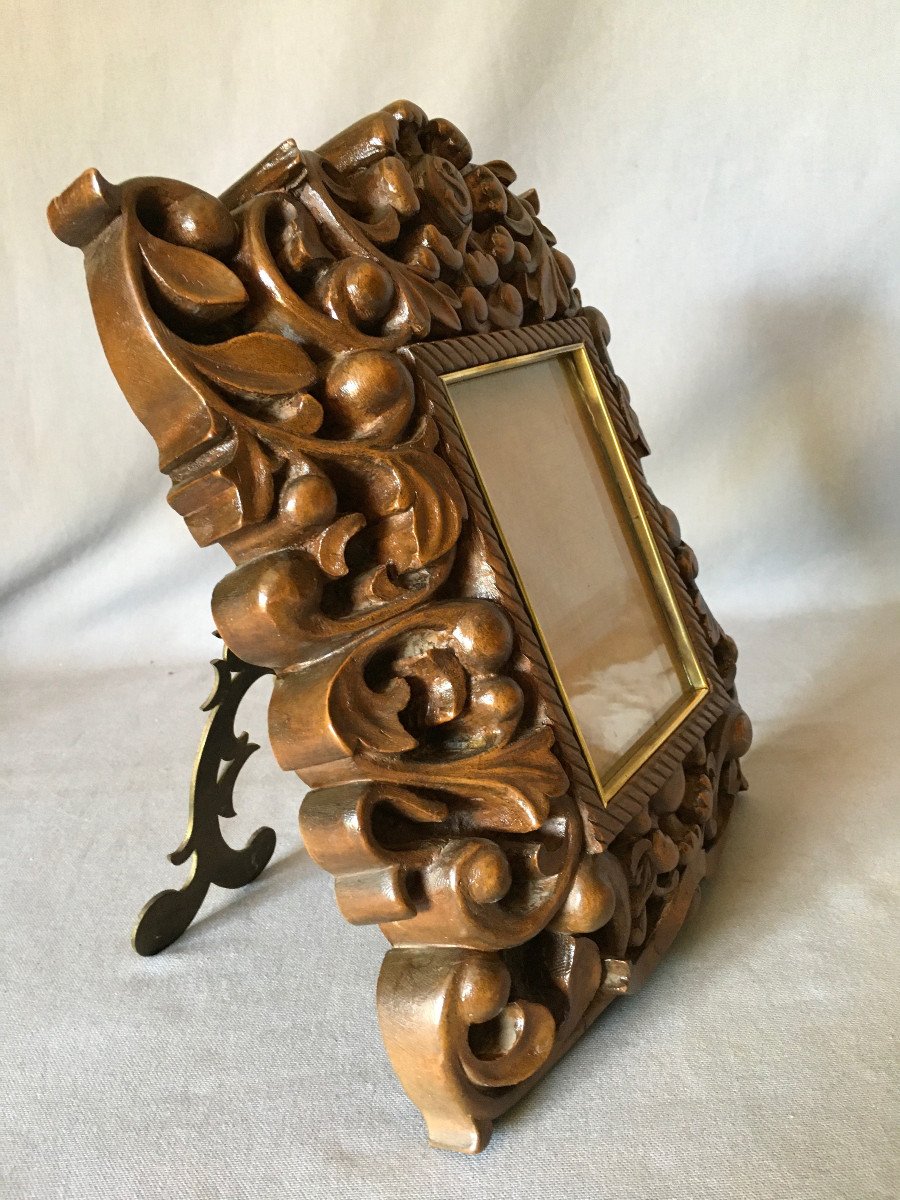 Carved Solid Wood Easel Frame-photo-4
