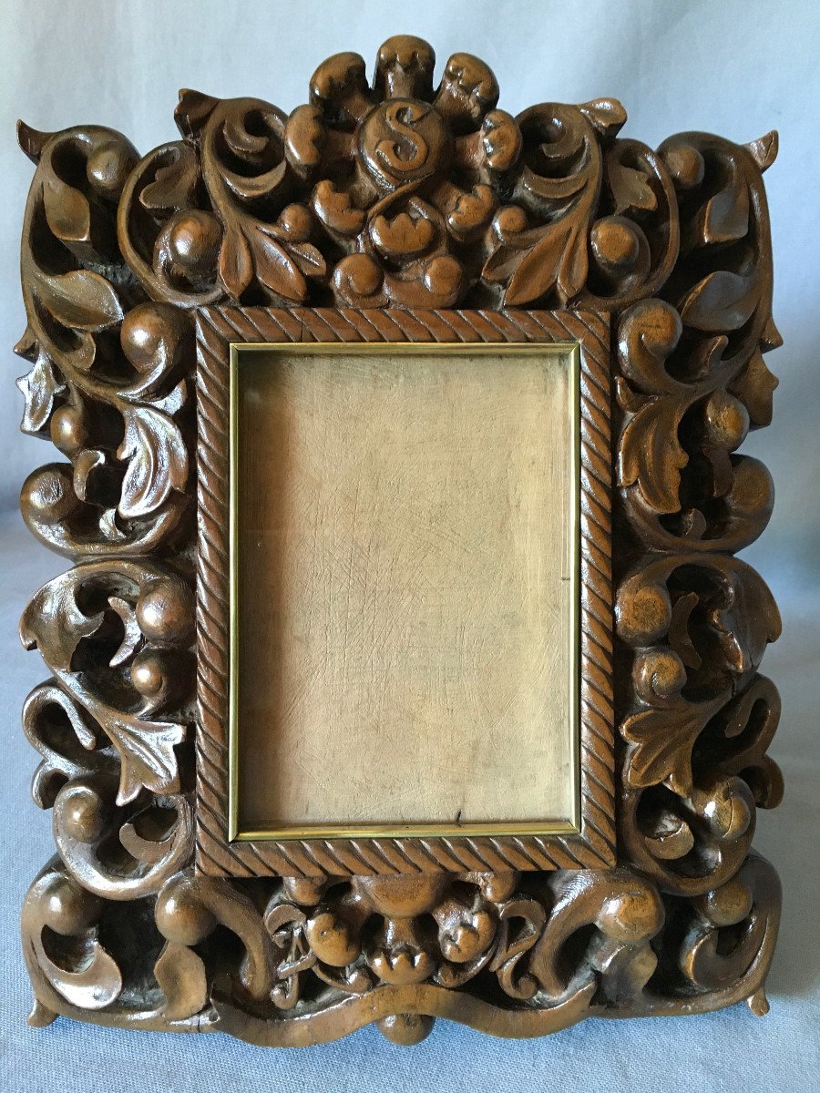 Carved Solid Wood Easel Frame-photo-3