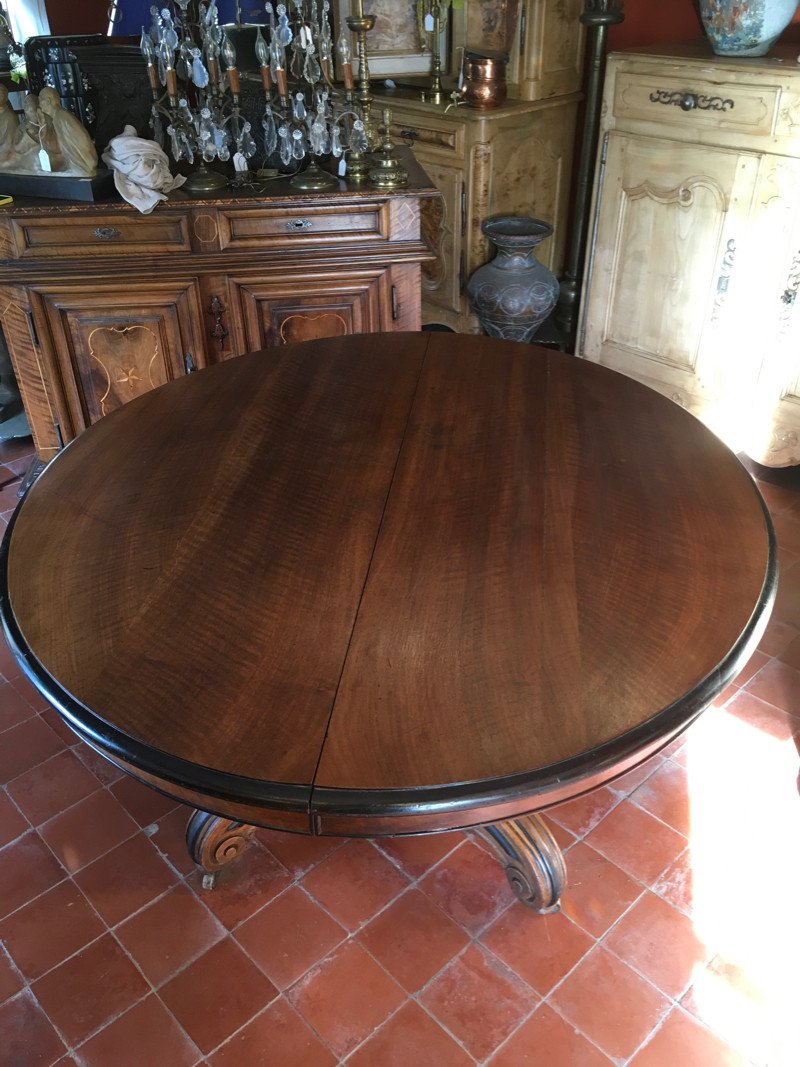 Grand Guéridon Table à Rallonges Napoleon III-photo-3
