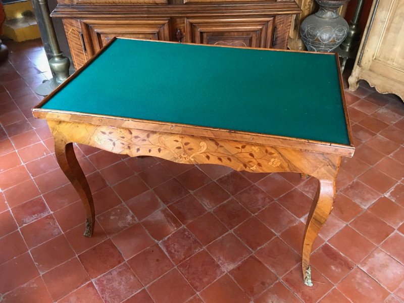 18th Century Inlaid Or Trictrac Game Table-photo-1