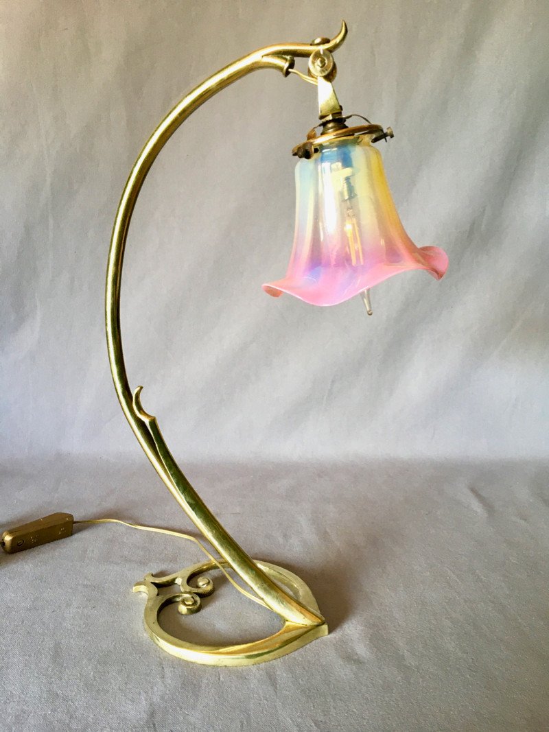 Large Art Nouveau Heart Lamp / Sconce