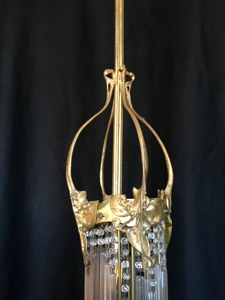 LUSTRE ART NOUVEAU GUIMARD-photo-3