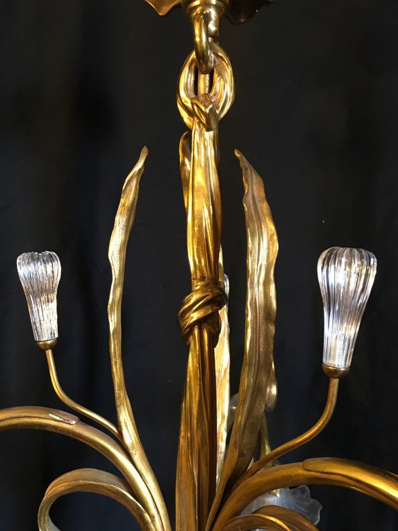 Art Nouveau Chandelier-photo-3
