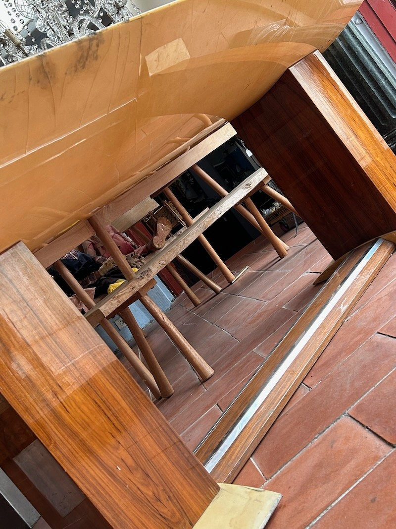 GRAND BUREAU VINTAGE ANNÉES 70 DESIGN ITALIEN-photo-5