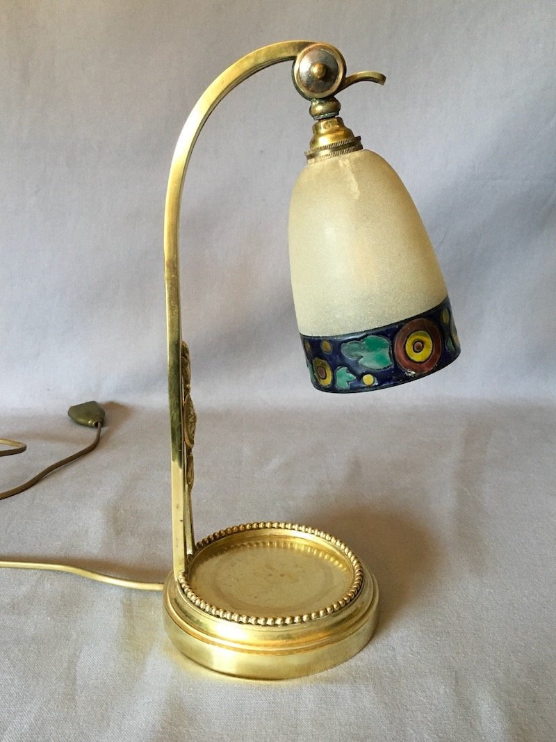 PAIRE DE LAMPES DE CHEVET ART DECO-photo-1