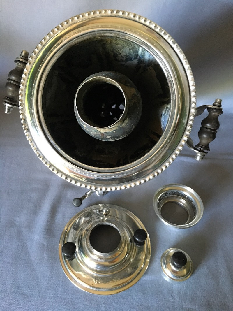 SAMOVAR FOMINA EN METAL ARGENTÉ-photo-7